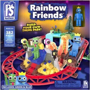 Rainbow Friends PhatStacks Deluxe Theme Park Building Set NWT